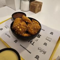 Veggie nuggets at Rhino Vegan Beat in Mykonos