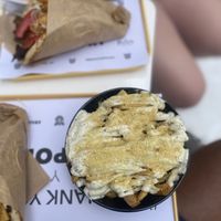 Mayo truffle friess  at Rhino Vegan Beat in Mykonos