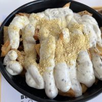 Truffle “mayo” fries 😍  at Rhino Vegan Beat in Mykonos