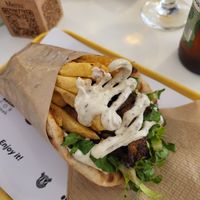 The mushroom one at Rhino Vegan Beat in Mykonos