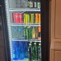 Beverage selection includes beer at Rhino Vegan Beat in Mykonos