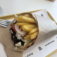 Gyros Wrap  at Rhino Vegan Beat in Mykonos
