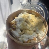 Truffle mayo chips  at Rhino Vegan Beat in Mykonos