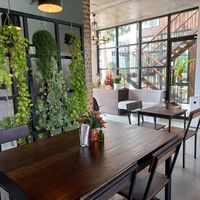 Inside at Bella Goose Cafe on the Pond in Chiang Mai