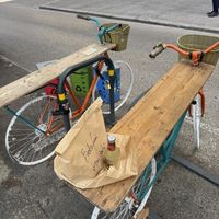 Bike tables  at Tripperia Vegana TAN8 - Flying Kiosk in Florence