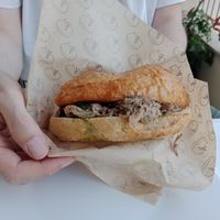 Tan8 - delicious, with extra green pesto at Tripperia Vegana TAN8 - Flying Kiosk in Florence