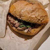 TAN8 sandwich. Looked exactly like on the menu. at Tripperia Vegana TAN8 - Flying Kiosk in Florence