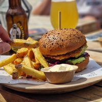 Veganer Burger at Kayuca in Zandvoort