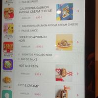 Self ordering kiosk at Vegan Sushi House in Paris