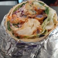 Mango bhaji wrap at Earthling in Bournemouth