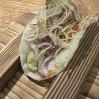 Degustation course 1  at Mesu in Charleston