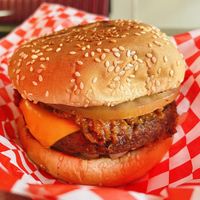 Tommy’s style chill cheeseburger✨  at Veggietize me in Panorama City