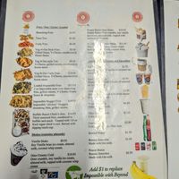 Menu 2 at Veggietize me in Panorama City