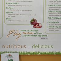 non-dairy option  at Blenders In the Grass in Goleta