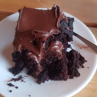 Chocolate cake was brilliant at Brig o' Turk Tearoom in Brig O Turk