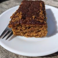 Vegan Golden syrup cake at Brig o' Turk Tearoom in Brig O Turk