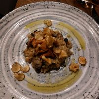 5: Mushroom risotto at Funken Lodge in Longyearbyen