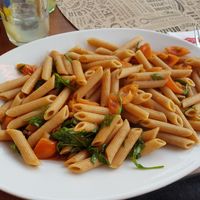 Vegan Pasta with veggies at L'Osteria Sylt in Sylt