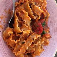 Empfehlung des Monats: Pasta mit Pilzen und Kräutern in Tomatensauce  at L'Osteria Sylt in Sylt