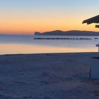 The amazing view as we ate our meal . Nothing can compare to this  at Ristorante Pizzeria Lido in Alghero