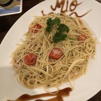 Spaghetti Aglio e Olio  at MIO Bistro Caffé Gelato in Sylt