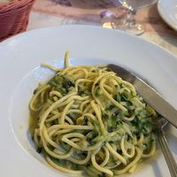 Zucchini pasta  at Gli Angeletti in Rome