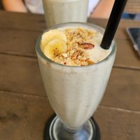 Banana caramel milkshake at BOX Burger - 宮城野店 in Hakone