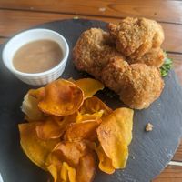 Vegan fried chicken (jackfruit) at The Green Chef in Dumaguete