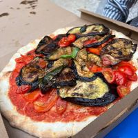 Vegetariana Pizza made vegan at Proeflokaal ‘t Blauwe Theehuis in Amsterdam