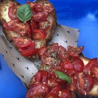 Bruschetta  at Proeflokaal ‘t Blauwe Theehuis in Amsterdam