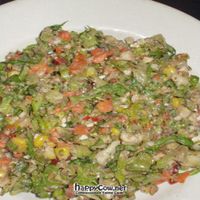 Creole Chopped Salad - nothing else like it in Central PA. at Spats Cafe and Speakeasy in State College