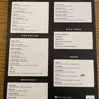 Menu cocktails   at 60 seconds to Napoli in Berlin