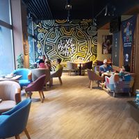 Inside at Tucano Coffee in Bucharest