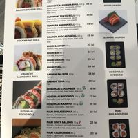 Three(!) vegan sushi options   at Japanos Athenaeum in Bucharest