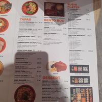 Menu1 at Japanos Athenaeum in Bucharest