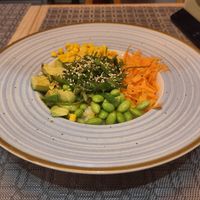 Veggie Poke Bowl at Japanos Athenaeum in Bucharest