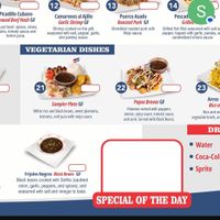 Vegitarian right on the menu at Azucar in Rota