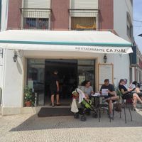 Outside at Cajual Vegan Foodsters in Loule