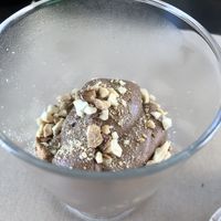 Chocolate mouse with peanuts   at Cajual Vegan Foodsters in Loule