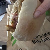 Impossible pitta, fake meat made with pea protein at Nando's in Borehamwood