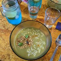 Peas soup at Soleil Vert in Le Havre