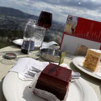 Vegane Schnitte mit Aussicht  at Jindrak Konditorei in Linz