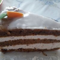 Carrot cake at Hübler Kaffee - Konditorei in Vienna