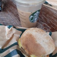 Ice coconut latte at Starbucks in Liverpool