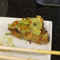 Another veg Japanese pizza - avocado on top 🤤  at Beluga Bar in Hamilton