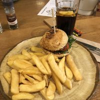 Vegan Burger and coke   at Carls Brauhaus in Stuttgart
