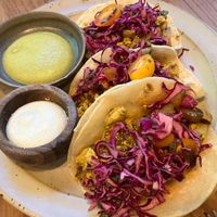 Tofu scramble tacos at Little Saint in Healdsburg