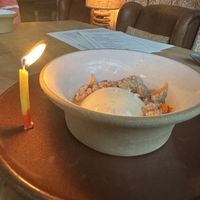 Summer thyme panna cotta  at Little Saint in Healdsburg