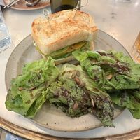 Tomato sandwich   at Little Saint in Healdsburg
