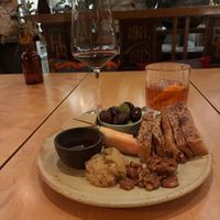 Fabulous cheese plate with cashew cheese from nova terra and amazing cocktails at Little Saint in Healdsburg